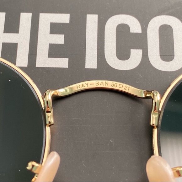 Ray Ban Round Metal Gold Frame RB3447 - Picture 4 of 12